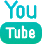 YouTube logo with stylized text design.